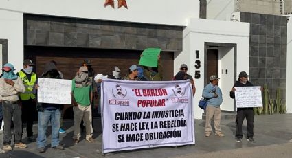Trabajadores de Grupo Zohmex exigen el pago de sus salarios frente a casa del comisario Narciso Agúndez