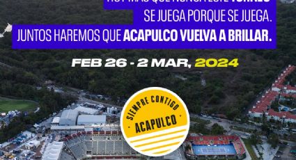 Confirman a Acapulco como sede del Abierto Mexicano de Tenis en febrero de 2024: "Reafirmamos al mundo que está de pie"