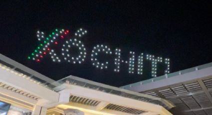 "Feliz fin de AMLO": Xóchitl Gálvez usa drones para formar mensajes de promoción en el cielo de la CDMX