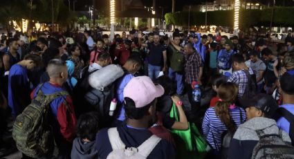 Con mil migrantes, parte de Tapachula la primera caravana de 2023 con rumbo a la frontera con Estados Unidos