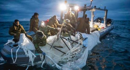 EU publica fotos de la recuperación del globo aerostático chino derribado frente a costas de Carolina del Sur