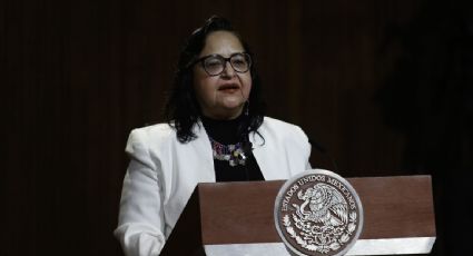 Legisladoras de la oposición y de Morena condenan la quema de una figura de la ministra Norma Piña al término del mitin de AMLO