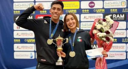 Los mexicanos Mariana Arceo y Manuel Padilla 'hacen química' y se cuelgan la plata en el Mundial de pentatlón moderno