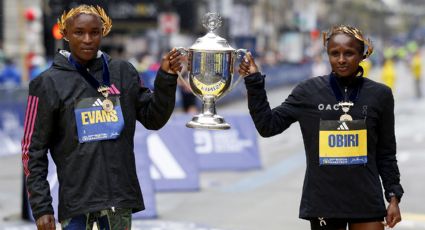 Atletas kenianos ‘vuelan’ en el Maratón de Boston y ganan en las categorías femenil y varonil