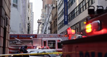 Derrumbe en estacionamiento de Manhattan deja un muerto y cinco heridos