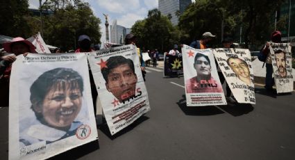 Protestan en la CDMX para exigir la localización con vida de las personas desaparecidas
