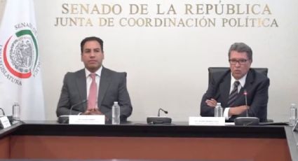 Monreal entrega a Eduardo Ramírez la presidencia de la Jucopo en el Senado: "No traiciones tu palabra y los acuerdos"