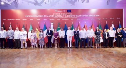 Américo Villarreal se reúne con embajadores de la Unión Europea en Tamaulipas