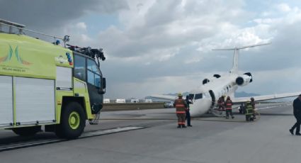 Aeronave de la FGR aterriza de emergencia en el AIFA sin que se registren heridos