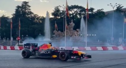 ¡Y Olé! Checo Pérez cautiva a los españoles con espectacular exhibición de Red Bull en Madrid