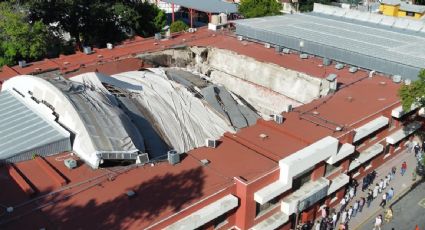 Rescatan a tres personas tras el desplome de un domo en un colegio en Ciudad Victoria