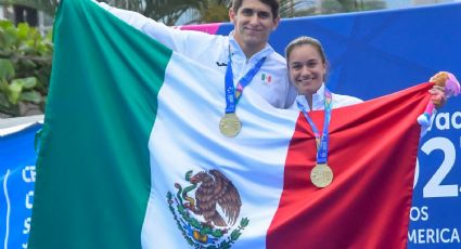 Diego Balleza gana otro oro en los Centroamericanos, ahora junto a Viviana del Ángel en plataforma sincronizada mixta