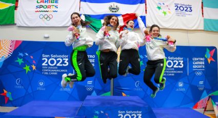 Equipo femenil de Florete conquista el oro para México en los Juegos Centroamericanos