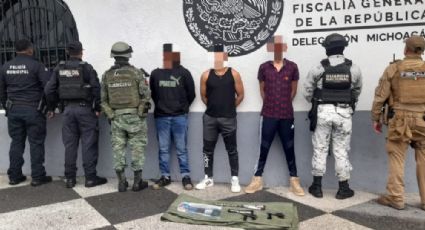 Detienen durante operativo en Zitácuaro a tres presuntos sicarios del Cártel Jalisco Nueva Generación