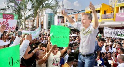 Manuel Velasco pide en Chiapas apoyo a sus seguidores para la encuesta de Morena