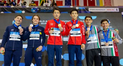 Los mexicanos Diego Balleza y Randal Willars ganan bronce en plataforma 10m sincronizados en Super Final del Mundial de Clavados