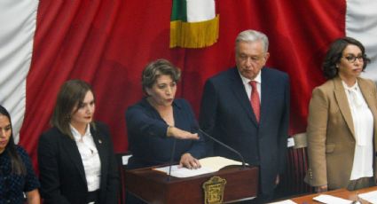 Delfina Gómez rinde protesta como gobernadora del Edomex con un “¡que viva López Obrador!”