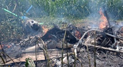 Fallecen al menos tres personas en el desplome de un helicóptero en el municipio jalisciense de Tuxpan