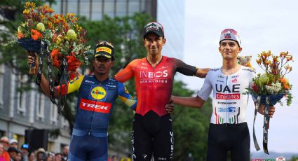 ¡Debut exitoso! El ciclista mexicano Isaac del Toro sube al podio en el Clásico Down Under, primera gran carrera del año