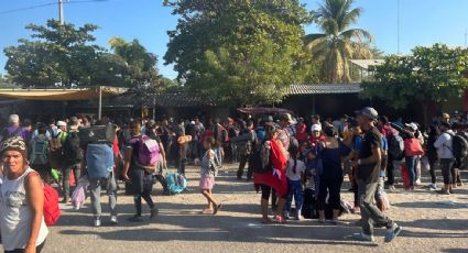 Impiden el ingreso a caravana de 2 mil migrantes al municipio oaxaqueño de Zanatepec; autoridades los envían al panteón a descansar
