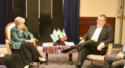 Alicia Bárcena se reúne con el presidente electo de Guatemala, Bernardo Arévalo, previo a la investidura presidencial