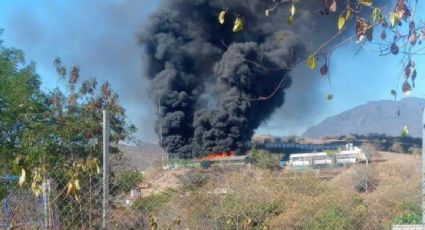 Reportan incendio en cuartel de la Guardia Nacional en el municipio michoacano de Tiquicheo