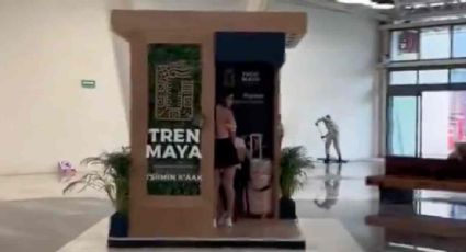 Reportan goteras y encharcamientos en estación del Tren Maya en Yucatán después de un mes de su inauguración
