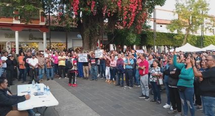 Protestan contra las presuntas extorsiones de la Guardia Civil en el municipio de Uruapan