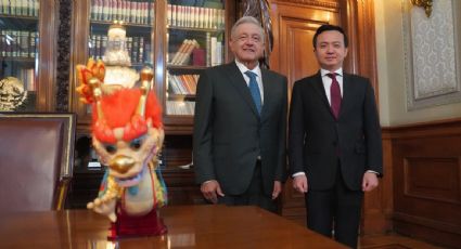 AMLO se reúne con el embajador de China en Palacio Nacional