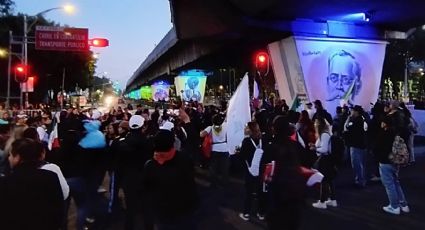 Elementos antidisturbios de la SSC repliegan a manifestantes del Poder Judicial en San Lázaro