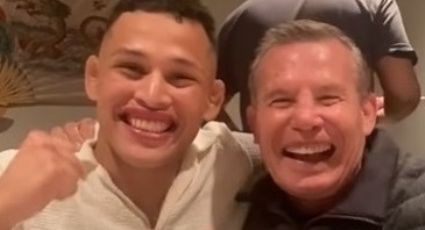 Julio César Chávez se reúne con el peleador de UFC Ronaldo Rodríguez y en broma reconoce que es su “hijo perdido”