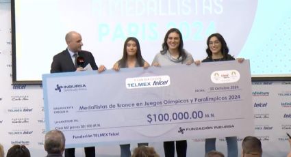 Fundación Telmex da premios a medallistas olímpicos y paralímpicos de París: 100 mil pesos por bronce, 250 mil por plata y un millón por oro