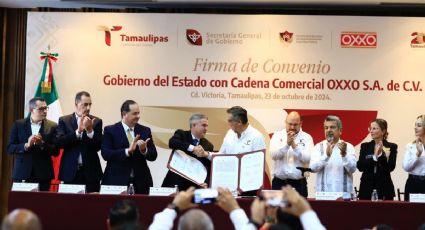 Tamaulipas y cadena de tiendas de conveniencia firman convenio para implementar botones de emergencia