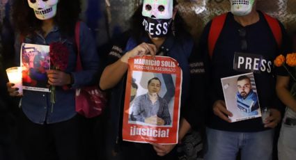 "¡No más asesinatos!": periodistas protestan por el homicidio de Mauricio Cruz en Michoacán