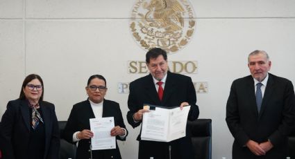 Segob entrega al Senado leyes reglamentarias de la reforma judicial; se aprobarán el miércoles, anuncia Fernández Noroña