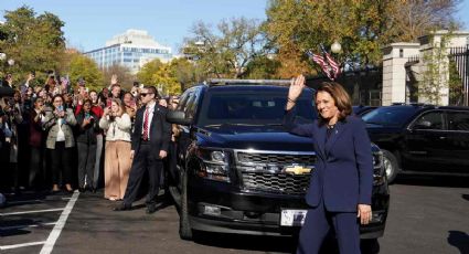 Kamala Harris es recibida con aplausos en la Casa Blanca tras su derrota electoral frente a Trump