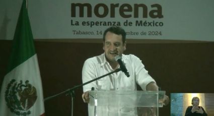 "AMLO está lleno de fuerza y esperanza", afirma Andrés López Beltrán en asamblea de Morena en Tabasco