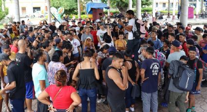 Migrantes en Tapachula piden a Sheinbaum que interceda ante Trump para que les permita llegar a EU