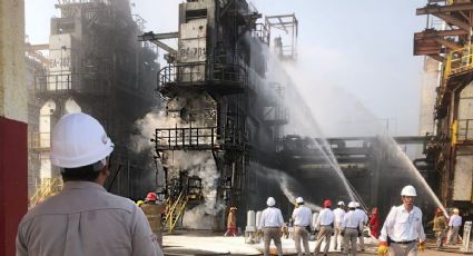 Reportan incendio en la refinería de Pemex en Salina Cruz