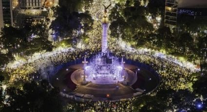 ¡Festejo monumental! Aficionados del América invaden El Ángel de la Independencia para festejar el Tricampeonato