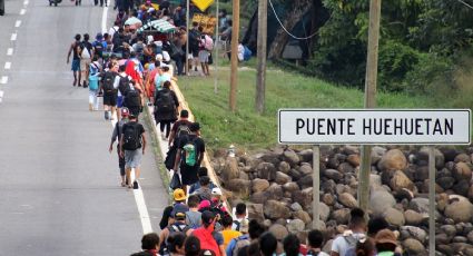 Caravana migrante de mil 500 personas sale de Chiapas pese a las amenazas de deportaciones de Trump