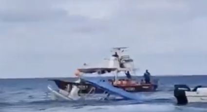 Se hunde embarcación en Cozumel; otros botes rescatan a los tripulantes