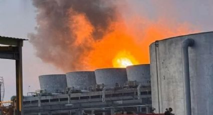 Se registra incendio en el Complejo Petroquímico Cangrejera de Pemex en Veracruz
