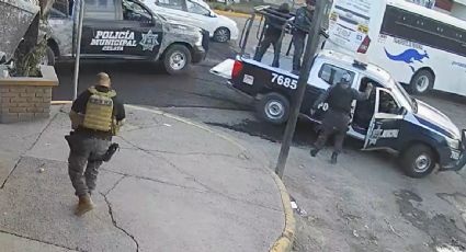Tunden a policías de Celaya tras ser captados mientras manipulaban una granada sin precaución