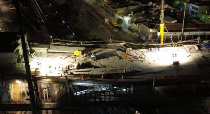 Comienza el desmontaje de estructuras dañadas de la Línea 9 del Metro