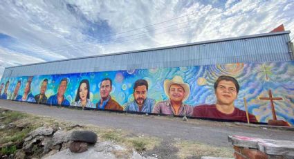 Develan mural con los rostros de las 11 víctimas de la masacre ocurrida en una exhacienda en Salvatierra