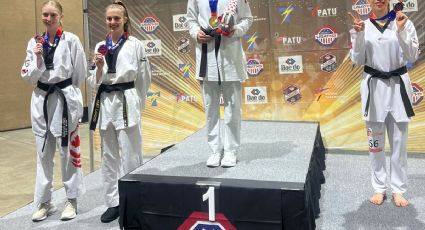 La mexicana Daniela Souza se cuelga la medalla de oro en el U.S. Open Taekwondo Championships