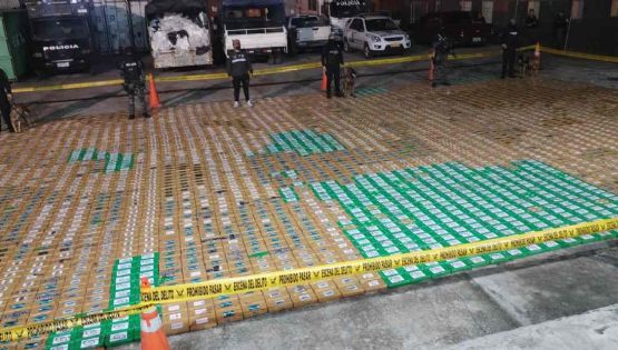 Ecuador incauta contenedor con más de seis toneladas de cocaína que sería enviado a México