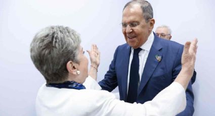 La canciller Alicia Bárcena se reúne con su homólogo ruso Serguéi Lavrov en el marco del G20