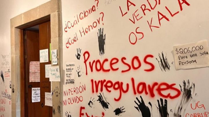 Universidad de Guanajuato denuncia por vandalismo a siete estudiantes que tomaron rectoría en 2023